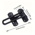 thumbnail image 3 of HAOAN Steal Stopper  Professional-Grade Stainless Steel Slide Bolt Lock - Anti-Theft  Rust-Resistant Security Chain for Home & Hotel Doors, 3 of 6