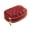 WineRed, variant on GASTROPOD Coin Purse,Dual Zippered Compartments Small Purse,Versatile Change Purse with Textured Leather Design
