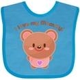 thumbnail image 3 of Inktastic I Love My Mommy Cute Baby Bear Boys or Girls Baby Bib, 3 of 4