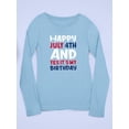 thumbnail image 3 of July 4Th Is My Birthday Long Sleeve Toddler -Image by Shutterstock,  3 Toddler, 3 of 4
