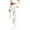 White, variant on Auroural Girls Sweatpants Size 8-10 Kids Flare Sweatpants Elastic High Waist Soft Casual Trousers Side Pockets Daily Wear Pants