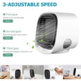 thumbnail image 4 of axGear Portable Air Cooler Table Air Conditioner Fan w Icebox Humidifier USB Power, 4 of 8