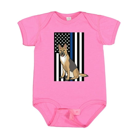

Inktastic Law Enforcement Flag Dog K-9 Gift Baby Boy or Baby Girl Bodysuit