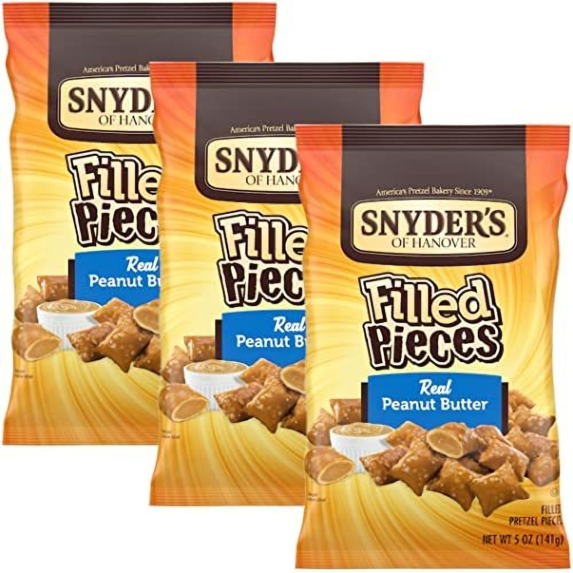Snyder's Of Hanover Peanut Butter Filled Pretzel Pieces Bundled by