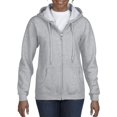 thumbnail image 1 of Gildan Sweat à Capuche Zippé Complet pour Femmes, Gris Sport, Large, 1 of 3