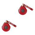 thumbnail image 4 of VONKY Clé Couverture PU Cuir Mignon Ajustement pour Copain Moto Rouge 2Set, 4 of 6