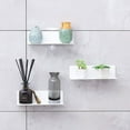 thumbnail image 4 of Floating Wall Shelves Acrylic Organizer, Easy Install No-Drill Hanging Shelf for Bedroom, Living Room, Gaming Room or Bathroom with Cable Clips,wall storage, floating shelves,Black,1PC,Kitecy, 4 of 4