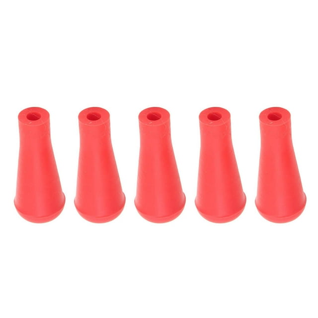 Archery Rubber Tips, 5 Pcs Soft Rubber Arrowheads Easy to Install Archery Tip Blunt Point Broad Heads for Hunting Shooting Arrows Training Equipment