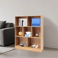 thumbnail image 6 of Bookcase, Wooden Bookshelf with 7 Compartments, 3-Tier Freestanding Display Storage Shelves, Cabinet Rack Organizer, DIY Book Case for Living Room, Bedroom, Home Office 31.5*9.06*39.37in, 6 of 26