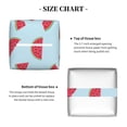 thumbnail image 4 of Goofa Watermelon Tissue Box Cover PVC Leather Tissue Holder Square Facial Tissue Case Facial Paper Organizer Dispenser for Bathroom, Vanity Countertop, 4 of 8