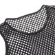 thumbnail image 5 of Top musculoso sin mangas ajustado de rejilla de malla para hombre XBTCLXEBCO Negro, Mediana, 5 of 6