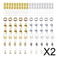 thumbnail image 1 of 2x140 Piezas De Cuentas De Metal Para Trenzado De Cabello Para Pulsera, Decoraciones Para El Cabello DIY, 1 of 8