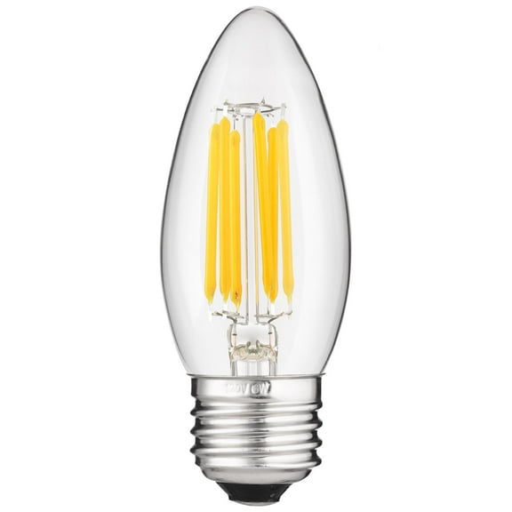 Sunlite ETC/LED/AQ/6W/E26/D/CL/E/27K 6 Watt Torpedo Tip Lamp Medium (E26) Base Warm White