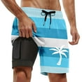 thumbnail image 4 of FUZHIQ Men's Board Shorts with Pockets Slim Fit Funny/novelty Print Quick Dry Pool Swimming Trunks with Compression Liner Upf 50+ Sun Protection Mens Summer Clothes,XXXL, 4 of 5