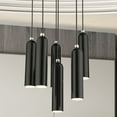 thumbnail image 5 of 46756-68 Livex Lighting Ardmore - 6 Light Pendant in Mid Century Modern Style - 19 Inches wide by 16.5 Inches high-Shiny Black Finish, 5 of 9