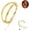 16g 10mm Gold Pyramid, variant on Triple/Double Hoop Nose Ring - 316L Stainless Steel Septum Clicker 16G/18G/20G CZ Conch Piercing Jewelry Septum Clicker Rings Cartilage Earring Helix Rook Tragus Gold/Black/Silver/Rose Gold