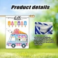 thumbnail image 6 of Summer Ice Cream Garden Flag Hello Summer Truck Beach Large Garden Flag 28 x 40 Double Sided Welcome Holiday Outside Decorations Yard Flag, 6 of 6