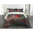 thumbnail image 3 of Ambesonne Pearls Quilted Bedspread Set 3 Pcs, Vintage Abstract Forms, King Size, Multicolor, 3 of 5