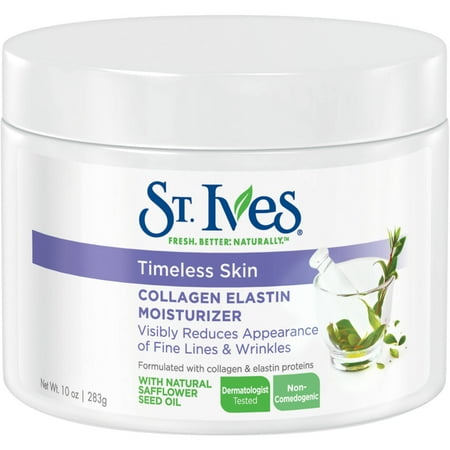 St. Ives Timeless Skin Facial Moisturizer, Collagen Elastin 10 Oz