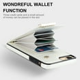 thumbnail image 6 of Mantto for iPhone 7/8/SE 2020/SE 2022 Back Wallet Case with Card Holder, Magnetic Clasp 3 Card Slots RFID Blocking Premium PU Leather Shockproof Anti-Scratch Wallet Phone Case, White, 6 of 7