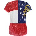 thumbnail image 2 of Georgia Vintage Distressed State Flag All Over Womens T Shirt, 2 of 2
