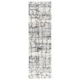 thumbnail image 6 of SAFAVIEH Fontana Daphne Block Shag Area Rug, Ivory/Grey, 3' x 5', 6 of 10