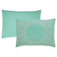 thumbnail image 2 of BNM Cotton Blend Floral Scroll Bedspread Set, Twin, Turquoise, 2 of 5