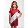 thumbnail image 2 of Girls Active Simple Short Sleeve Summer Dress Casual Fit Crewneck Casual Dress for Young Girls Age 5-13, 2 of 6