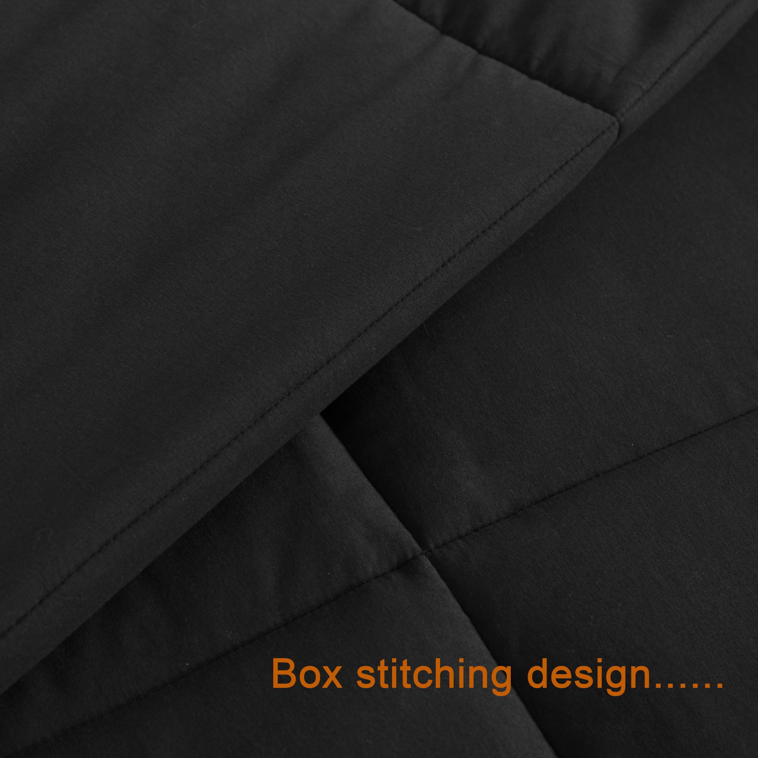 Ntbay Twin Size Down Alternative Comforter Duvet Insert, All Season Reversible Quilted Bedding with Corner Tabs, Breathable, 68x90 inches, Black
