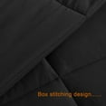 thumbnail image 3 of Organictune Ultra Soft Down Alternative Comforter, Lightweight and Breathable Quilted Duvet Insert, All-Season, Black, Twin Size, 68" x 90", 3 of 5