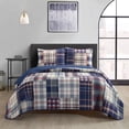 thumbnail image 2 of Nanshing Darlene Rustic Plaid 3 Piece Quilt Set Queen, 2 of 4