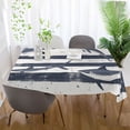thumbnail image 5 of Yayeee Tablecloths for Rectangular Tables 54 x 54 inch Party Table Cover, Light Sharks, 5 of 6