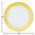 thumbnail image 2 of Gold Rim Plastic Dinner Plates, 30 Count, 2 of 2