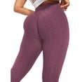 thumbnail image 4 of YouLoveIt Women Yoga Leggings High Waisted Butt Lifting Leggings Women Solid Stretch Compression Pants Textured Yoga Tights Workout Running Butt Lift Tights, 4 of 7