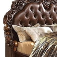 thumbnail image 3 of Benjara Button Tufted California King Bed with Carved Headboard, Brown, 3 of 5