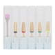 thumbnail image 1 of Brocas multifuncionales para uñas de acero de tungsteno 5 en 1, herramienta de manicura con cabezal de pulido para pulido de uñas, color dorado, 1 of 8