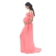 thumbnail image 2 of Minnieouse Vestido de fotografía de maternidad fuera del hombro vestido de gasa vestidos de embarazo sesión de fotos ropa Prop Baby Showers Type3 NO3, 2 of 6