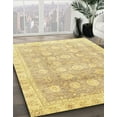 thumbnail image 2 of Ahgly Company Indoor Rectangle Abstract Gold Oriental Area Rugs, 7' x 10', 2 of 6