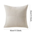 thumbnail image 2 of Decorative Throw Pillow Covers 18x18 Inch Soft Corduroy Cushion Cases for Couch Sofa Living Room Bedroom Home Decor Modern Nordic Boho Farmhouse Style, 2 of 4