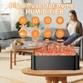 thumbnail image 5 of BOZLUN Colorful Flame Air Aroma Diffuser Humidifier, 7 Colors Changing Oil Diffuser, Noiseless Aroma Essential Oils Aromatherapy Diffusers for Large Room, Bedroom, Office, 5 of 10