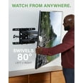 thumbnail image 6 of SANUS Premium Full Motion TV Mount for 42"-90" TVs - Sturdy & Smooth Extension, Swivel and Tilt for Big TVs - Universal Design Fits Samsung, LG, Vizio, TCL & More - Easy Installation -OLF22, 6 of 8