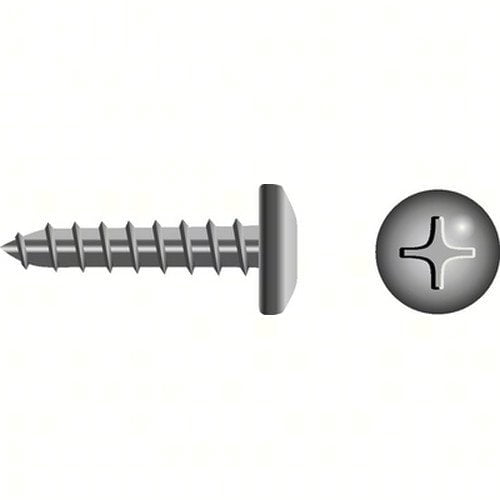 SeaChoice 59558; #8 X 1/2 Phillips Head Pan Tapping Screw 10/ Bag