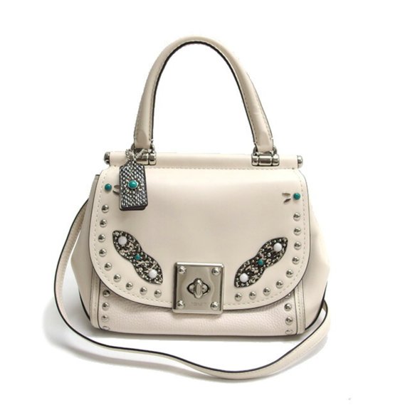Pre-Owned Coach Western Rivet Drifter Handbag 86730