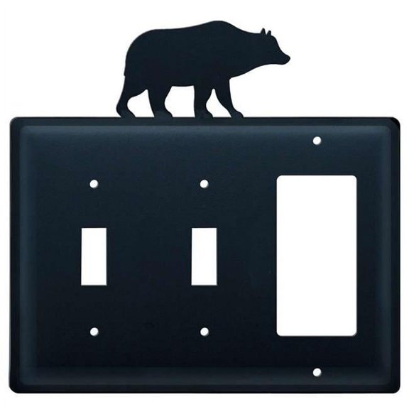 Village Wrought Iron ESSG-14 Switch Cover Triple - Bear