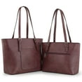 thumbnail image 4 of Montana West Tote Bag for Women Large Purse and Handbags Set Embossed Collection Purse 2Pcs Set, 4 of 7