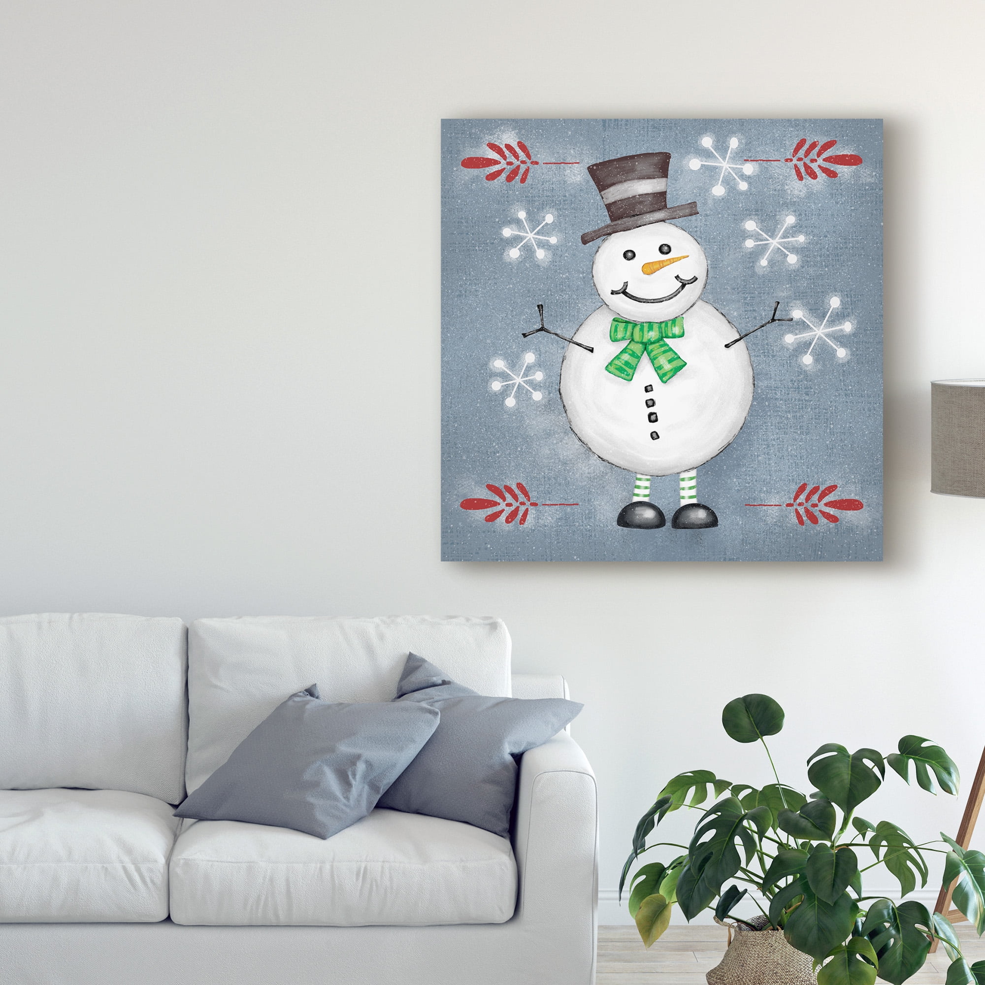 Trademark Fine Art 'Folksy Christmas II' Canvas Art by Chariklia Zarris