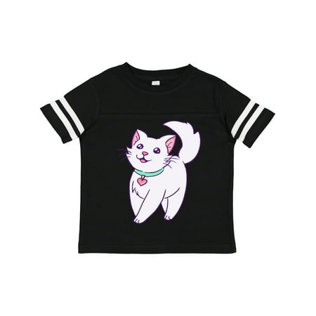 

Inktastic Cute White Kitty Cat Gift Toddler Boy or Toddler Girl T-Shirt
