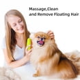 thumbnail image 4 of BITOUSHI Steamy Pet Brush for Cat and Dog, 3 in 1 Cat Steamy Brush, Cat Hair Brush for Removing Tangled and Loose Hair, Self Cleaning Pet Spray Comb for Massage, Shedding, Grooming - Green, 4 of 8