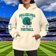 thumbnail image 1 of TINZ Chandail à Capuchon de Football pour Femmes Chandail de Jour de Match Chandail de Maman de Football Chandail Décontracté à Col Rond Chandail à Enfiler Robe à Capuche Zippée pour Femmes Chandail à Enfiler Grande Taille Chandails à Capuche pour Femmes, 1 of 3