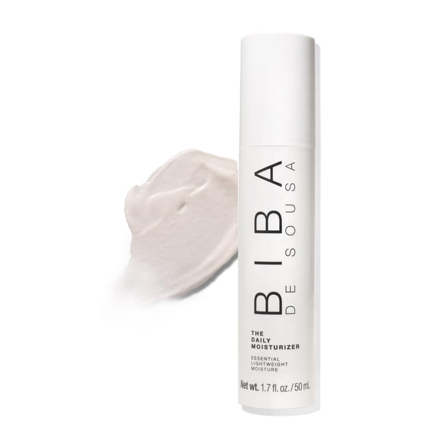 BIBA DE SOUSA El humectante diario - Hidratación esencial para todo tipo de piel - Fórmula ligera y no comedogénica con escualano y vitamina C - para pieles grasas y propensas al acné (1.7 oz)